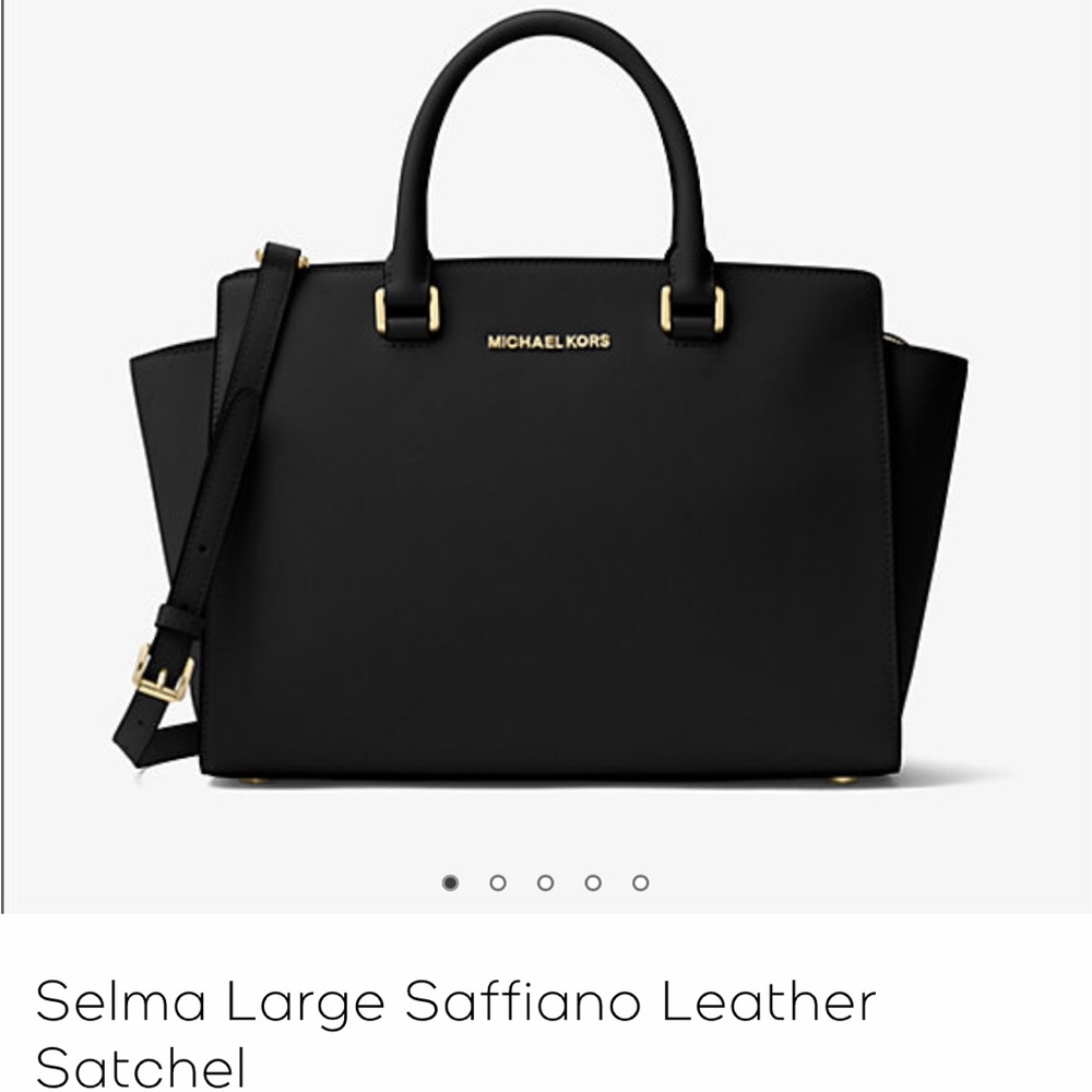 Michael Kors Selma Large Saffiano Leather Satchel